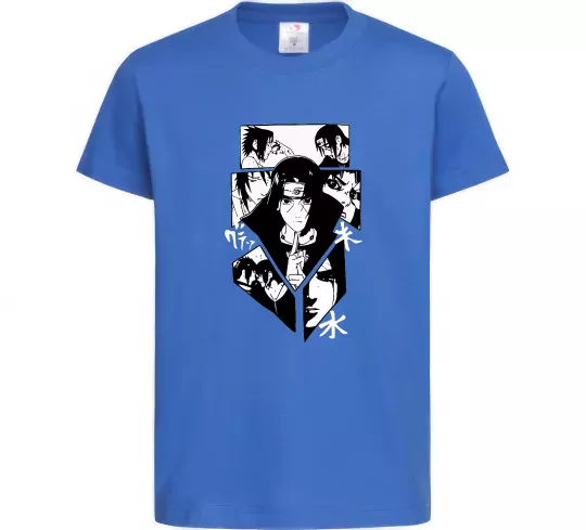 Детская футболка Itachi manga art Ярко-синий фото