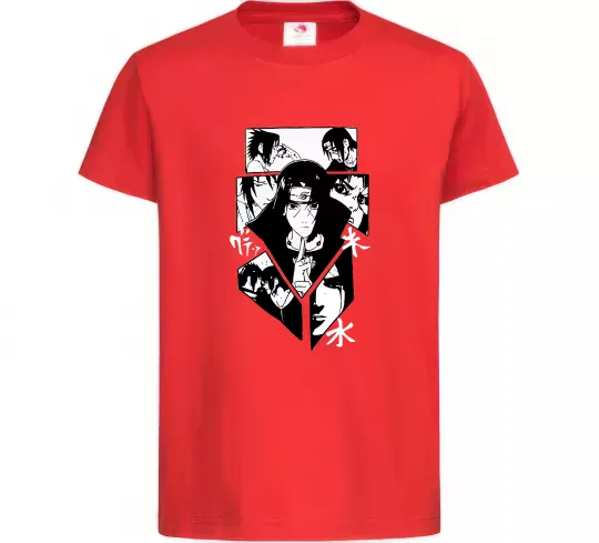 Детская футболка Itachi manga art Красный фото