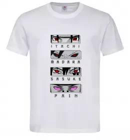 Чоловіча футболка Itachi Madara Sasuke Pain Білий фото