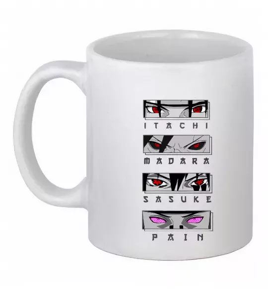 Чашка керамическая Itachi Madara Sasuke Pain Белый фото