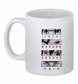 Чашка керамічна Itachi Madara Sasuke Pain Білий фото