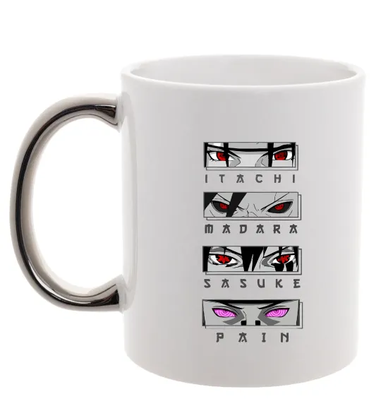 Чашка с цветной ручкой Itachi Madara Sasuke Pain Серебро фото