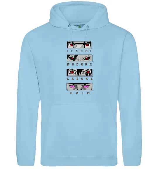 Женская толстовка (худи) Itachi Madara Sasuke Pain Голубой фото