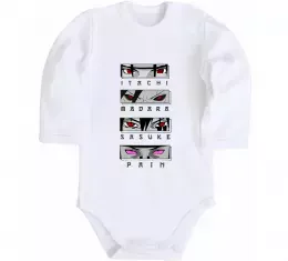 Детский боди Itachi Madara Sasuke Pain Белый фото