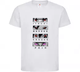 Детская футболка Itachi Madara Sasuke Pain Белый фото