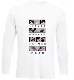 Лонгслив Itachi Madara Sasuke Pain Белый фото