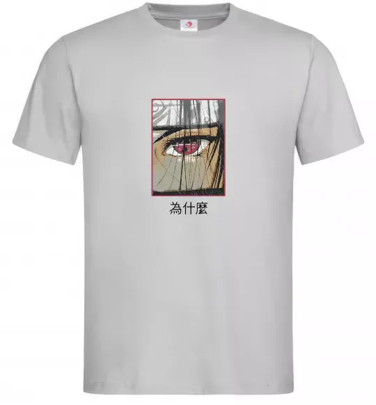 Мужская футболка Itachi Eye Серый фото