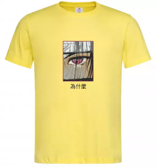 Мужская футболка Itachi Eye Лимонный фото