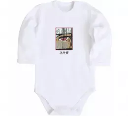 Детский боди Itachi Eye Белый фото