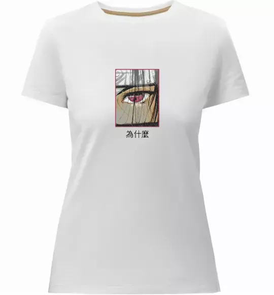 Женская премиум футболка Itachi Eye Белый фото