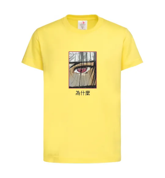 Дитяча футболка Itachi Eye Лимонний фото