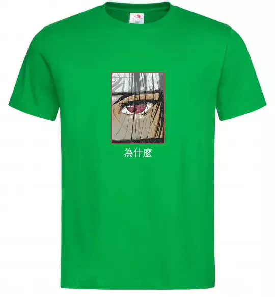 Мужская футболка Itachi Eye Зеленый фото