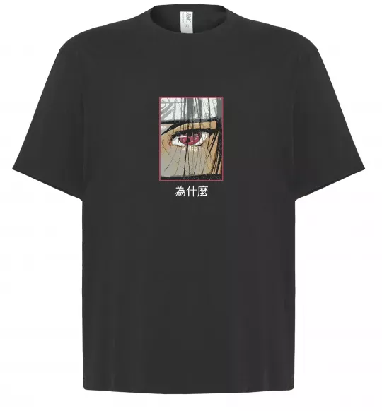 Футболка Оверсайз Itachi Eye Чорний фото