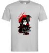 Чоловіча футболка Itachi Crow Сірий фото