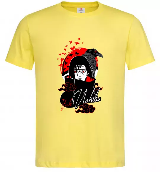 Чоловіча футболка Itachi Crow Лимонний фото