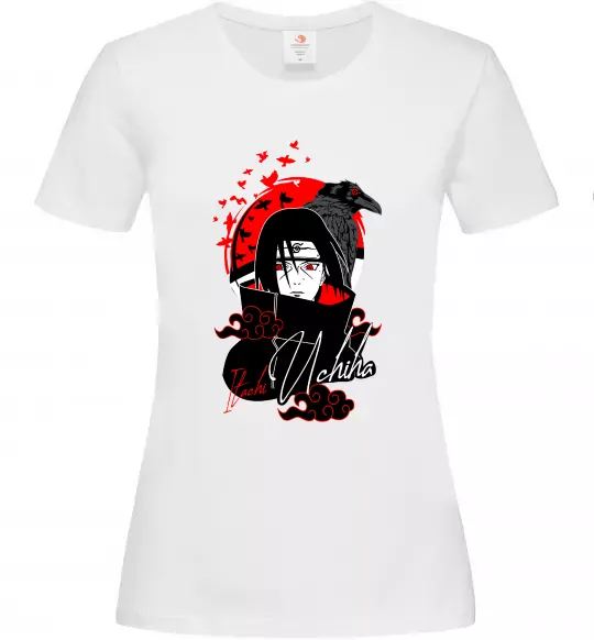 Жіноча футболка Itachi Crow Білий фото