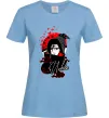 Жіноча футболка Itachi Crow Блакитний фото