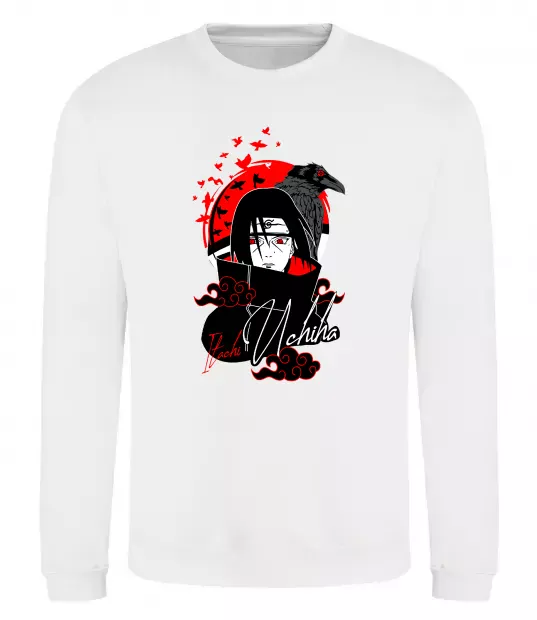 Світшот Itachi Crow Білий фото