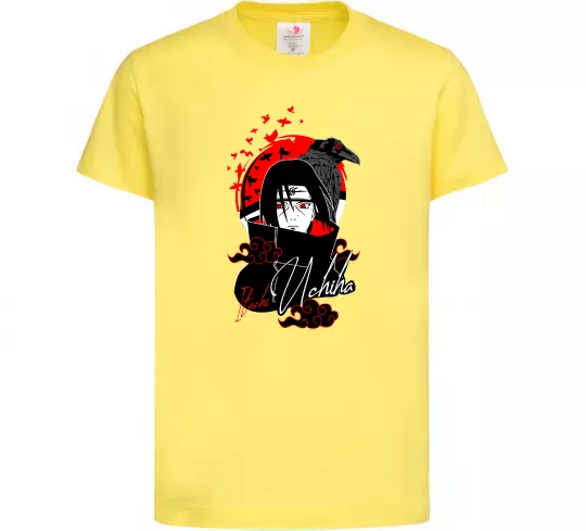 Детская футболка Itachi Crow Лимонный фото