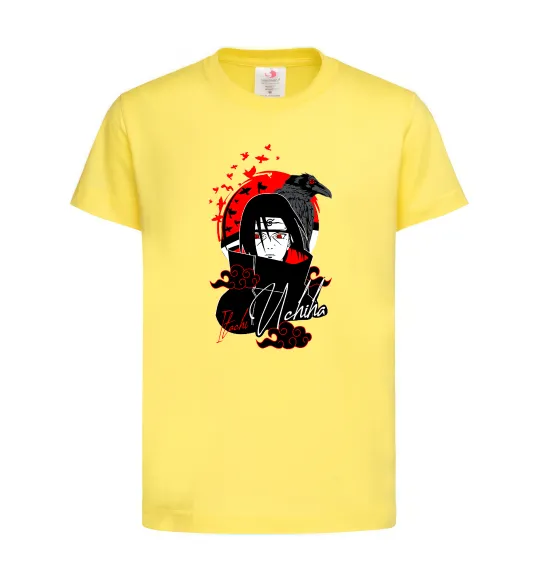 Дитяча футболка Itachi Crow Лимонний фото