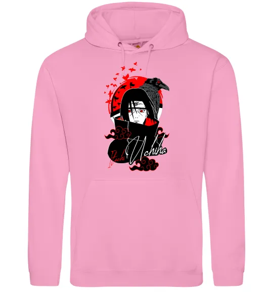 Мужская толстовка (худи) Itachi Crow Розовый фото