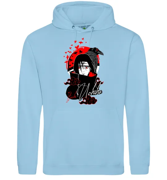 Мужская толстовка (худи) Itachi Crow Голубой фото