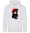 Женская толстовка (худи) Itachi Crow Серый меланж фото
