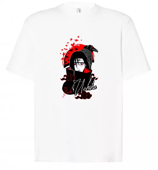 Футболка Оверсайз Itachi Crow Белый фото