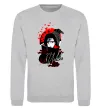 Свитшот Itachi Crow Серый меланж фото