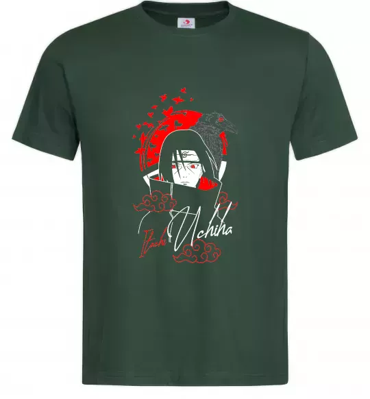 Чоловіча футболка Itachi Crow Темно-зелений фото