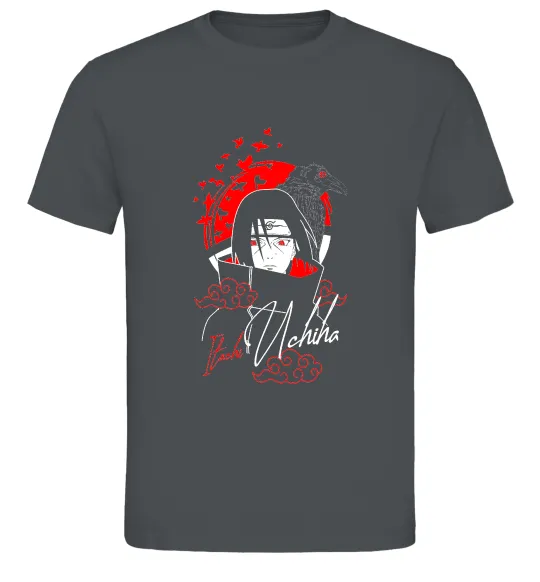 Чоловіча футболка Itachi Crow Графіт фото