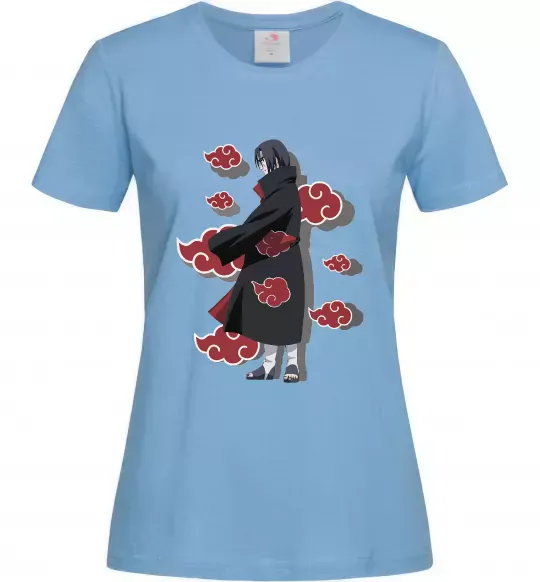 Женская футболка Itachi Akatsuki Голубой фото