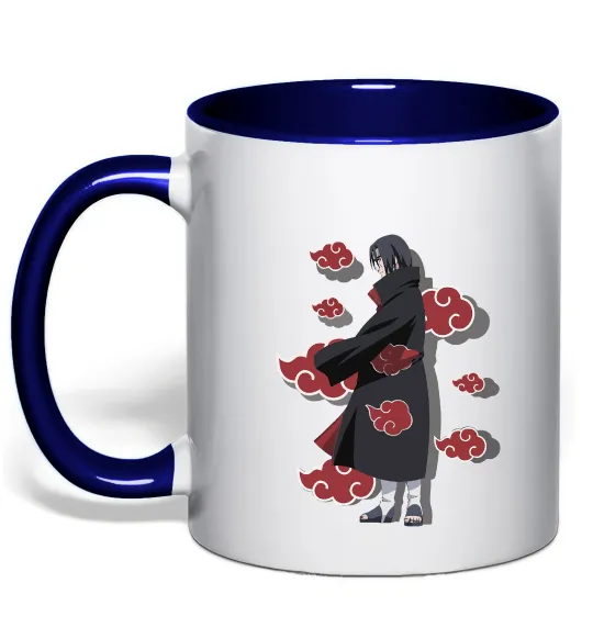 Чашка с цветной ручкой Itachi Akatsuki Глубокий темно-синий фото
