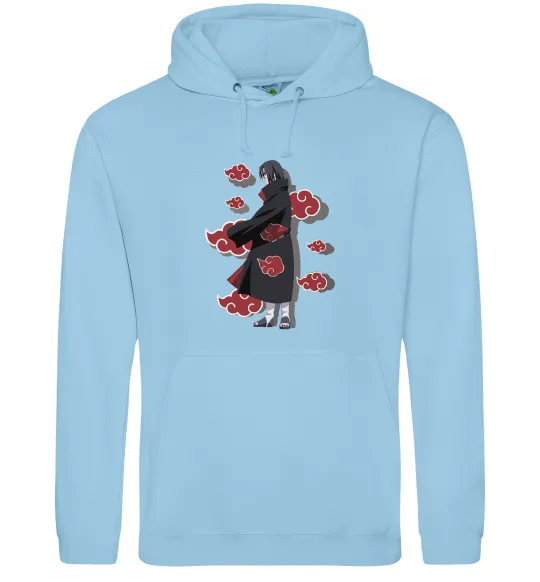 Мужская толстовка (худи) Itachi Akatsuki Голубой фото