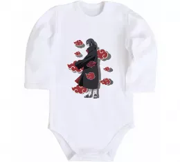 Детский боди Itachi Akatsuki Белый фото