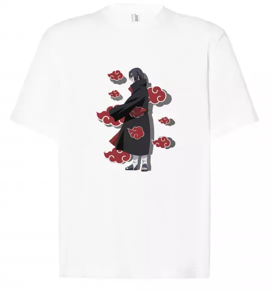 Футболка Оверсайз Itachi Akatsuki Белый фото