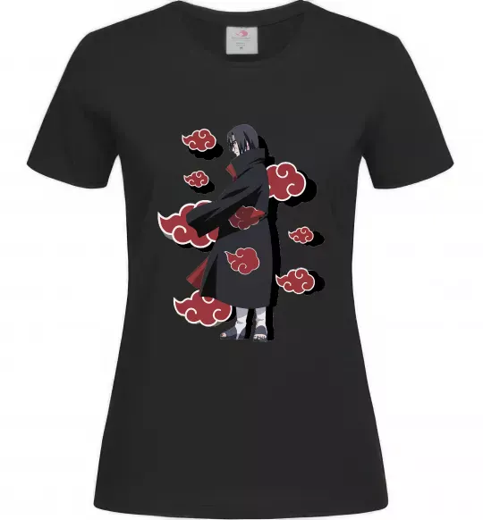 Женская футболка Itachi Akatsuki Черный фото