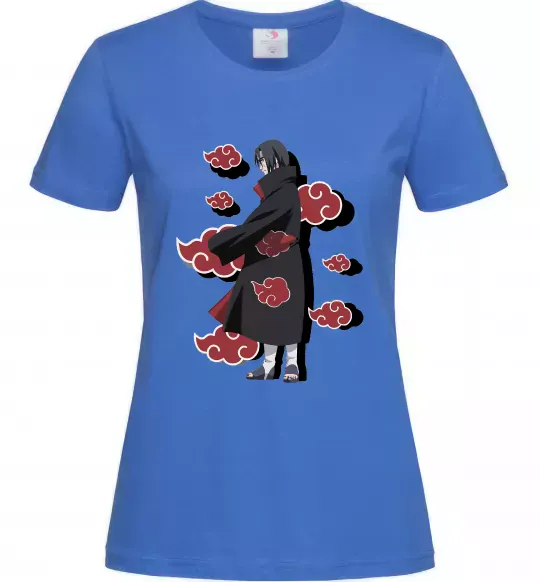 Женская футболка Itachi Akatsuki Ярко-синий фото