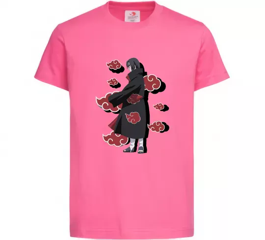 Дитяча футболка Itachi Akatsuki Яскраво-рожевий фото