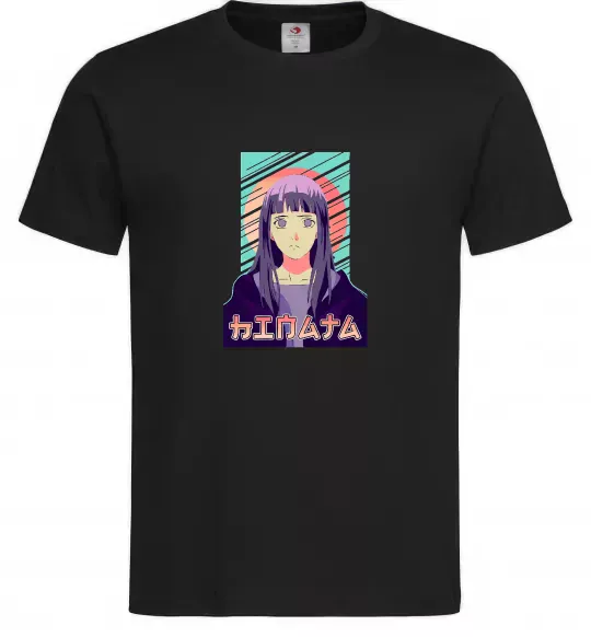 Чоловіча футболка Hinata Naruto Чорний фото