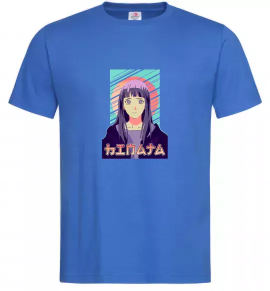Чоловіча футболка Hinata Naruto Яскраво-синій фото