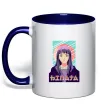 Чашка с цветной ручкой Hinata Naruto Глубокий темно-синий фото
