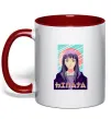 Чашка с цветной ручкой Hinata Naruto Красный фото