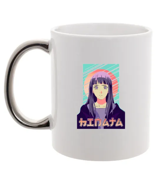 Чашка с цветной ручкой Hinata Naruto Серебро фото