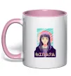 Чашка с цветной ручкой Hinata Naruto Нежно розовый фото