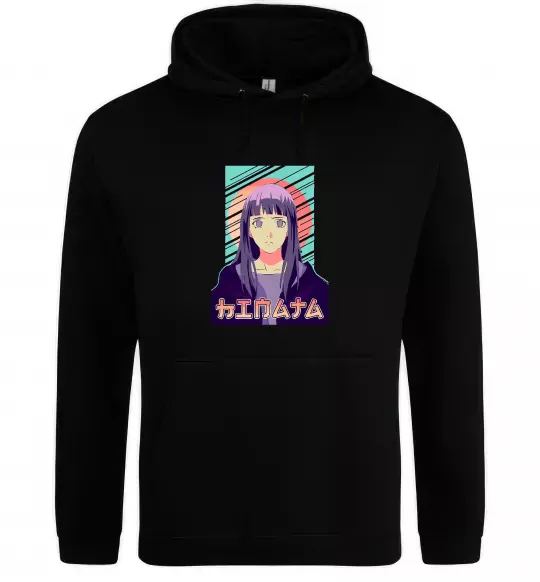 Чоловіча толстовка (худі) Hinata Naruto Чорний фото