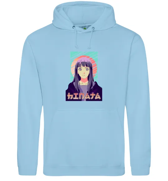 Мужская толстовка (худи) Hinata Naruto Голубой фото