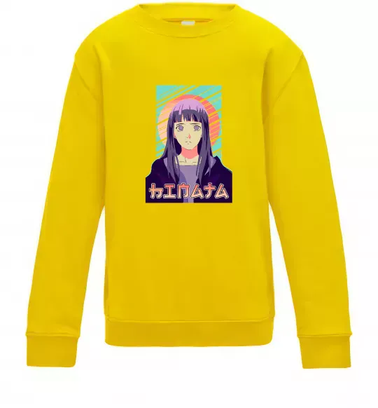 Детский Свитшот Hinata Naruto Солнечно желтый фото