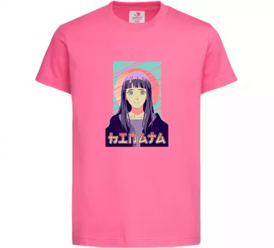 Детская футболка Hinata Naruto Ярко-розовый фото
