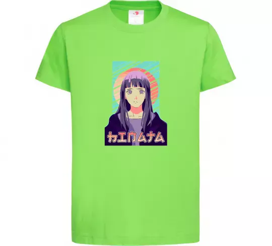 Детская футболка Hinata Naruto Лаймовый фото